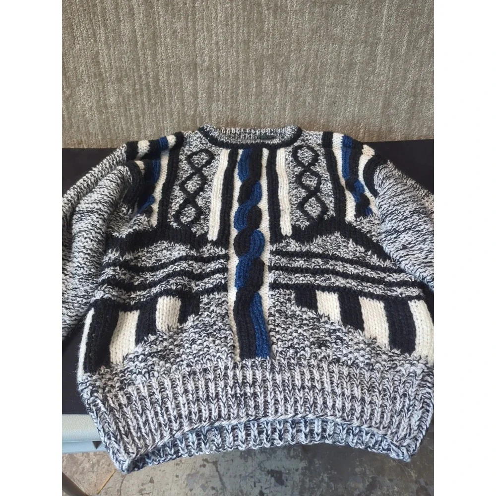 Vintage J.T. Beckett Sweater Mens L‎ Chunky Knit Stretch Loose Knit 90's